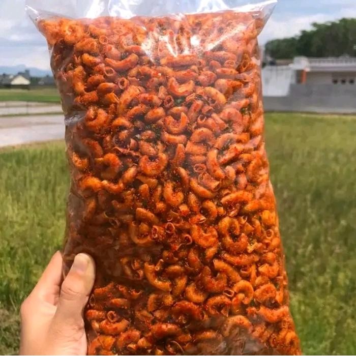 

SPECIAL [250gr] Makaroni Cikruh Pedas Daun Jeruk 1/4 KG - Camilan Siap Makan - Food, Cemilan, Snacks