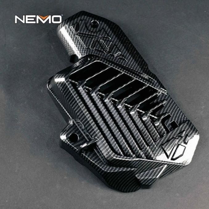 Ori - cover tutup radiator honda vario 160 pcx 160 carbon nemo gma