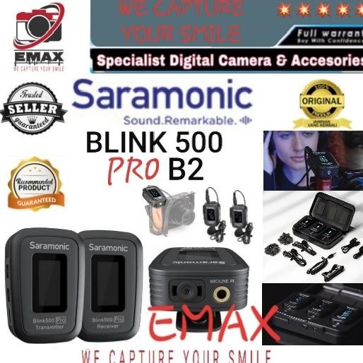 Mic Saramonic Blink 500 Pro B2 Clip On Wireless Microphone Camera / Hp New Stok