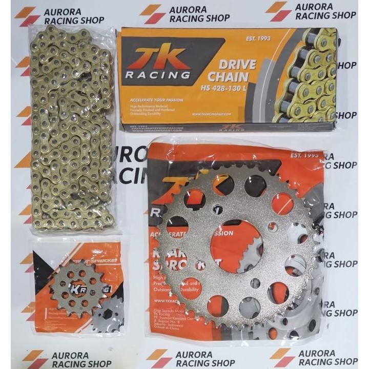 Ori - Gear Set TK 428 Honda Tiger & Rantai TK 428 HS Gold
