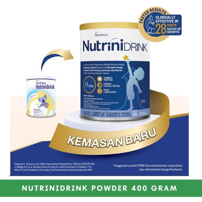 Baru Nutrinidrink Powder 400GR - Susu bayi Nutricia Nutrinidrink Powder
