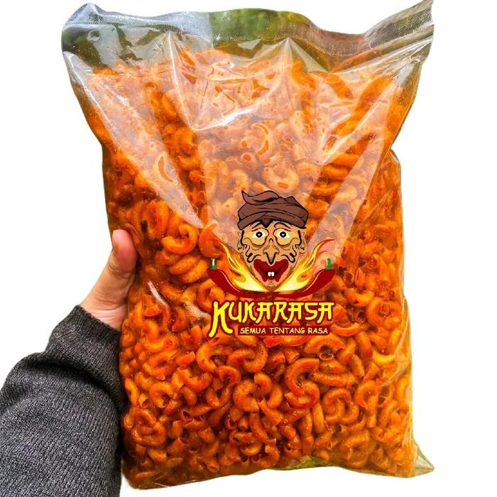

CUCI GUDANG Makroni 1 Kg Pedas Extra Daun Jeruk / Makaroni cikruh Food