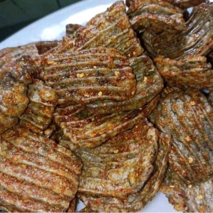 

TERUJI Seblak Kerupuk Jengkol Pedas Daun Jeruk 500gram Cemilan Kering Snacks Food