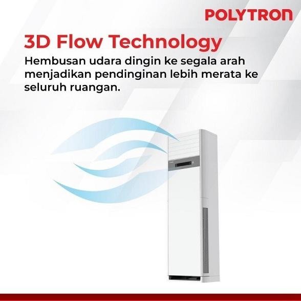 Promo Polytron 3Pk Ac Floor Standing Air Conditioner Psf3032 (+Odpsf3032)