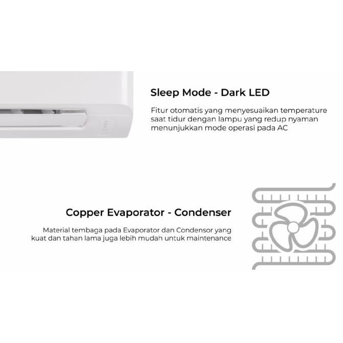 Promo Ac Sharp 1/2Pk Ah-A5Bey Low Watt Pendingin Ruangan 0.5Pk