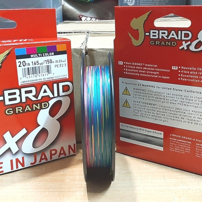 PE Daiwa J Braid Grand X8 150M Multi Color
