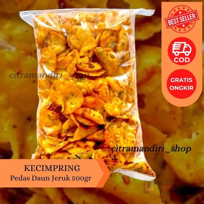 

BIG SALE Kecimpring Singkong Pedas Daun Jeruk 500Gr Makanan Cemilan Snack Kripik