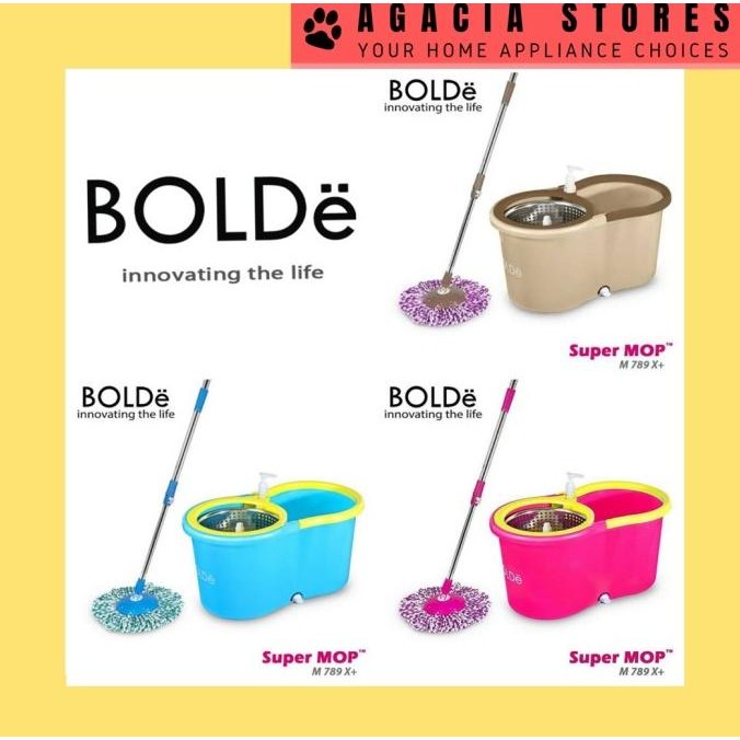 Alat Pel Supermop Bolde M 789 X+ Putaran Stainless Pel Otomatis Bolde