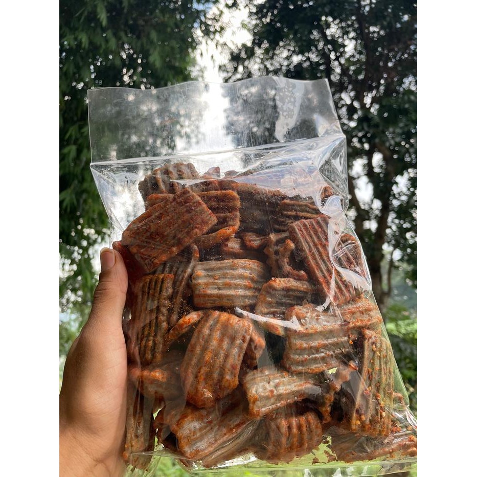 

BIG SALE Kerupuk Jengkol Pedas Food Snacks Cemilan Kering Keripik