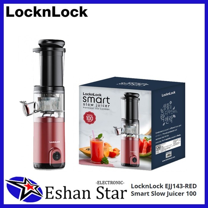 Locknlock Smart Slow Juicer 100Watt Ejj143Red