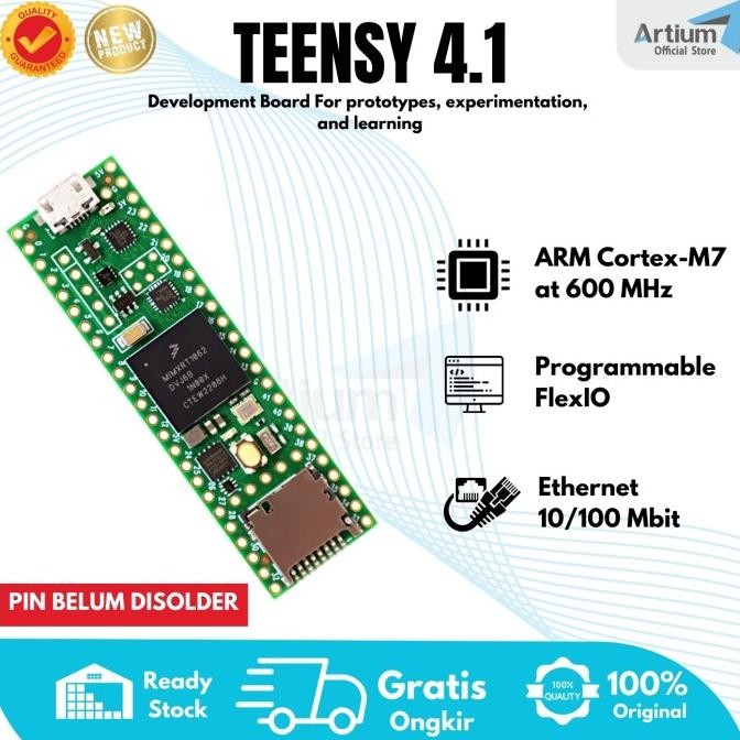 CO Teensy 4.1 ARM Cortex-M7 600 MHz Development Board i.MX RT1062 | Compatible with: Arduino IDE, Pl
