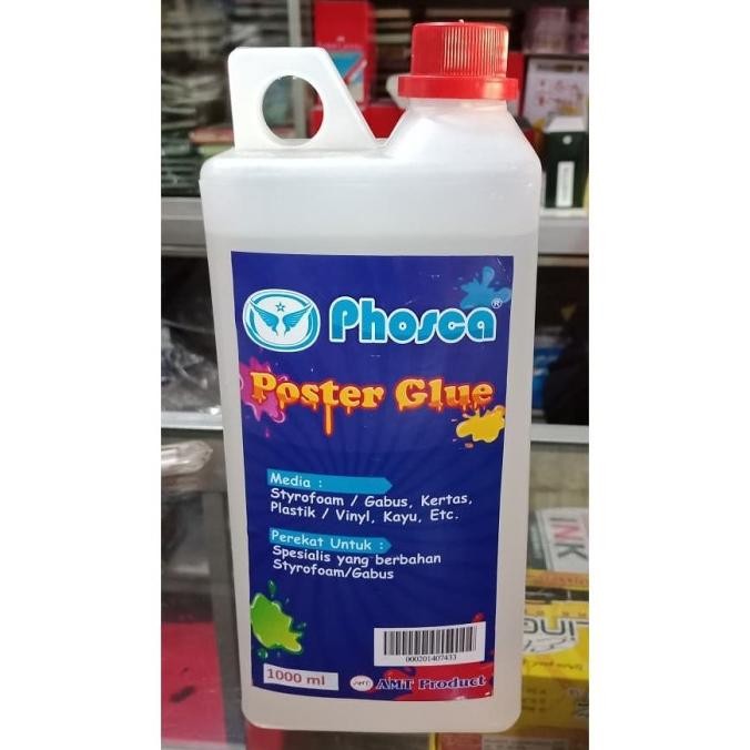 Lem Gabus Styrofoam, Plastik, Mika Phosca Besar 1000 Ml Original