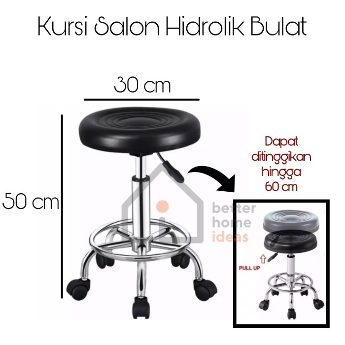 Kursi Salon Hidrolik Bulat