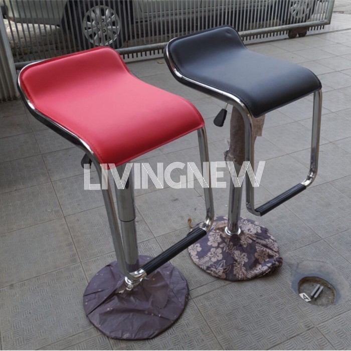 Kursi Bar Besi Stainles Pegas Bisa Naik Turun