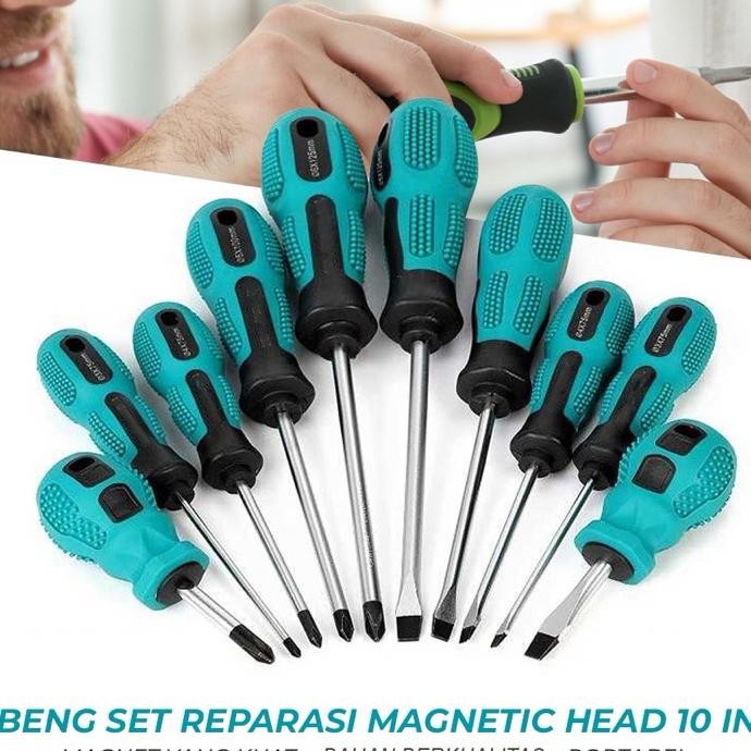 Taffware Obeng Et 10 In 1 Obeng Et 9 In 1