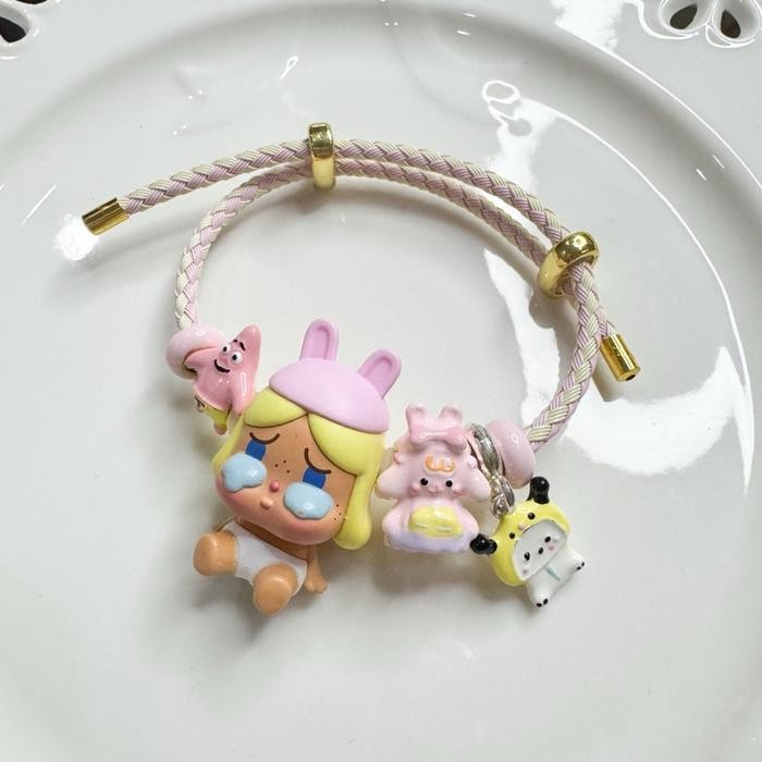

Gelang Popbean Original POPMART Handmade Import Gelang Tali Serut Adjustable untuk Dewasa & Anak