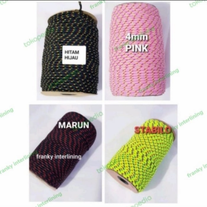 

Tali Prusik / Gelang 4mm Harga Per Roll Isi +-70 Meter