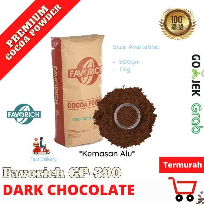 

FAVORICH GP390 COCOA POWDER - COKLAT BUBUK FAVORICH DARK CHOCOLATE