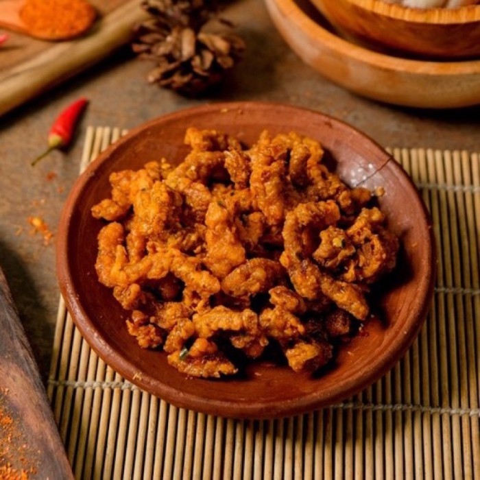 

BERKUALITAS Keripik Usus Ayam Kripik Usus Ayam 1kg Makanan Ringan Makanan Pedas