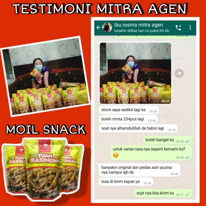 

OBRAL [snack Berhadiah]cemilan Pedas Baby Crab Tuan Rajungan Makanan Ringan