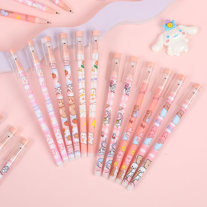 

Cute Bear Erasable Pen Student Writing Pen Erasable Gel Pen