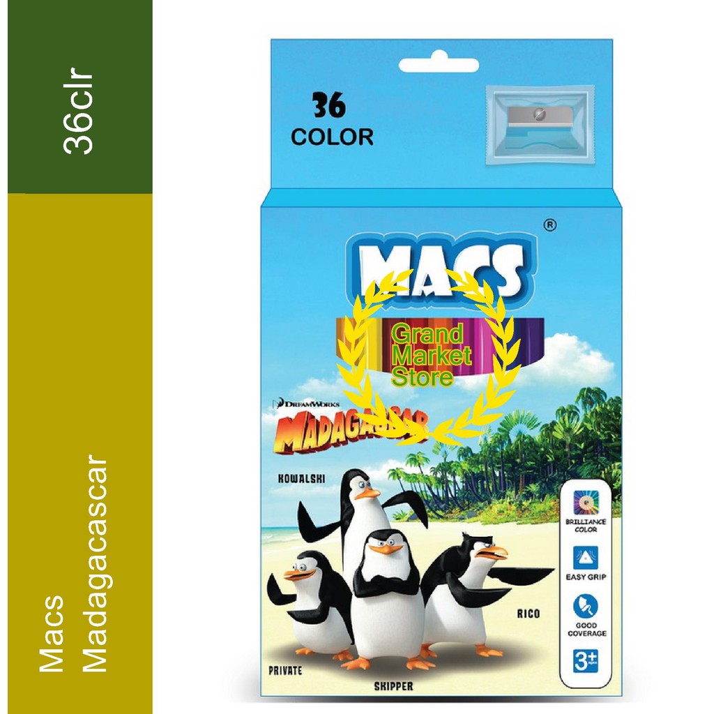 

MACS Pensil Warna 36 MACS Pensil Gambar Madagascar 36 Warna Premium