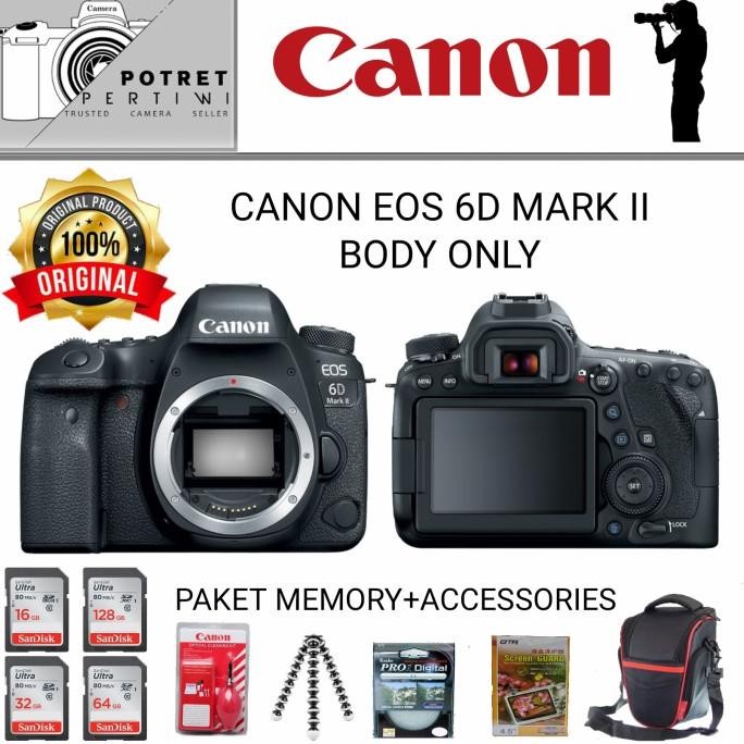 New Canon Eos 6D Mark Ii Body Only /Kamera Dslr Canon 6D Mark Ii Body Only