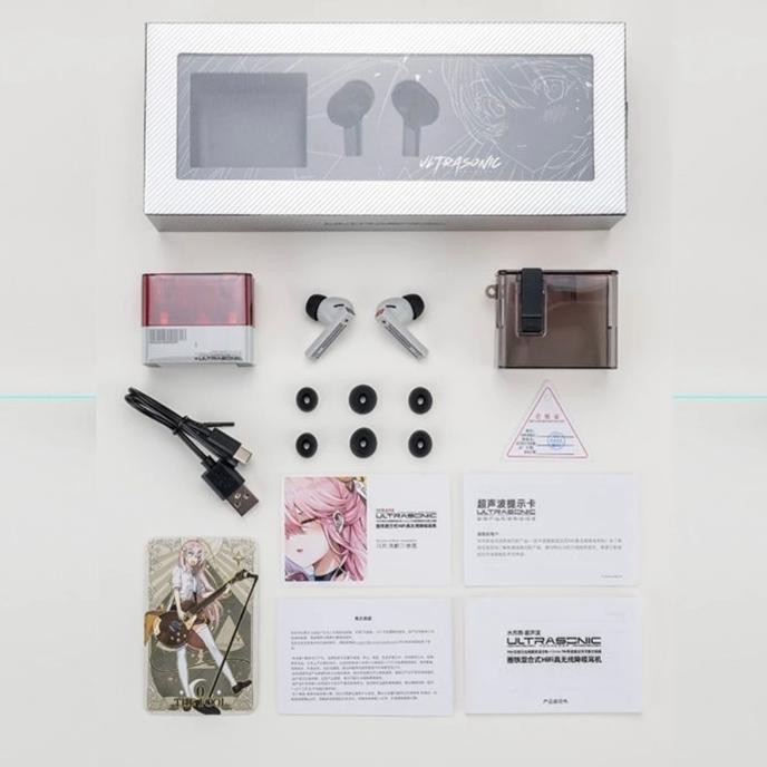 Tws Moondrop Ultrasonic Ultra Sonic Ldac Anc 1Dd+1Ba Hybrid Driver Earphone Headset Bluetooth Wirele