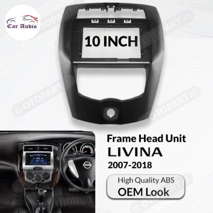 Miliki Frame Livina 10 Inch Frame Head Unit Android Livina / Grand Livina
