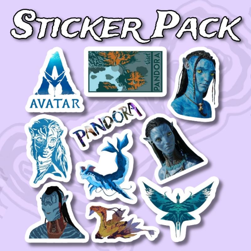

Sticker Avatar Pack isi 10 pcs vinyl waterproof