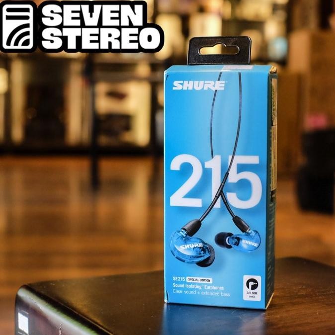 Shure Se215 In Ear Monitor Blue New Stok