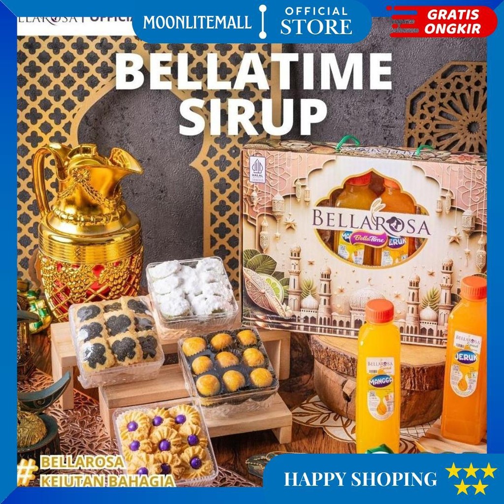 

Bellarosa Bellatime Hadiah Hampers Lebaran Premium Sirup & Kue Kering D Best Seller