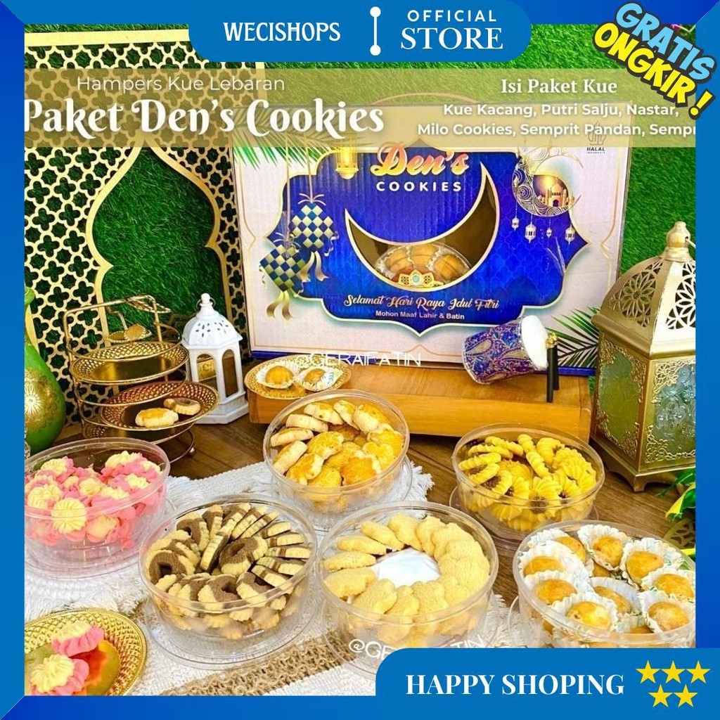 

Kue Lebaran Idul Fitri Paket Ovina Parcel Kue Kering Paket Silver Isi 6 Toples D Gratis Ongkir