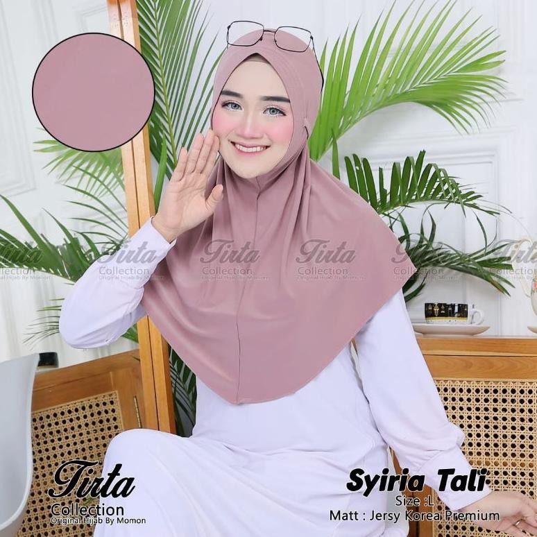 New Produck>> Cod,Jilbab Bergo Tirta Maryam Size L Hijab Instan Sorong Bahan Jersey Korea Premium Kh