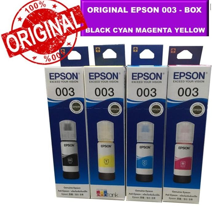 Tinta Original Epson 003 Printer L3110 L3150 L5190 Box Resmi Ori Epson Indonesia