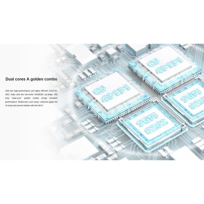 Fiio Ka13 / Ka 13 Dual Cs43131 Portable Dac And Headphone Amplifier New Stok
