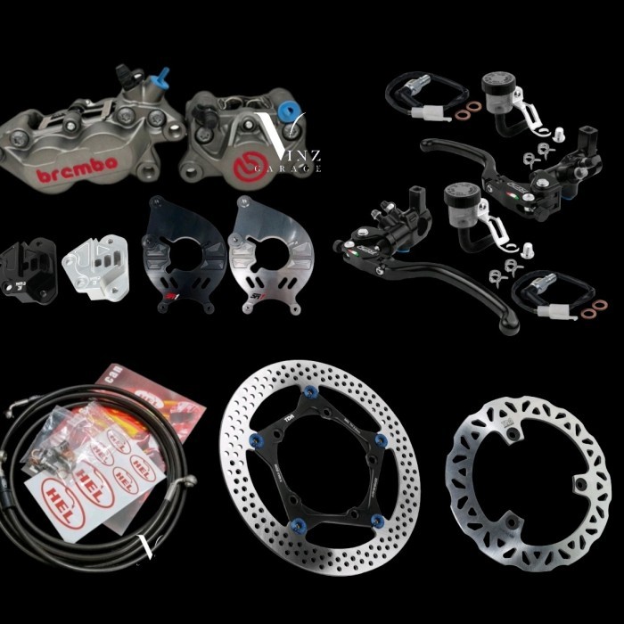 Pengereman Xmax By Brembo Rpd Tdr Dan Hel Performance / Paket Rem Xmax