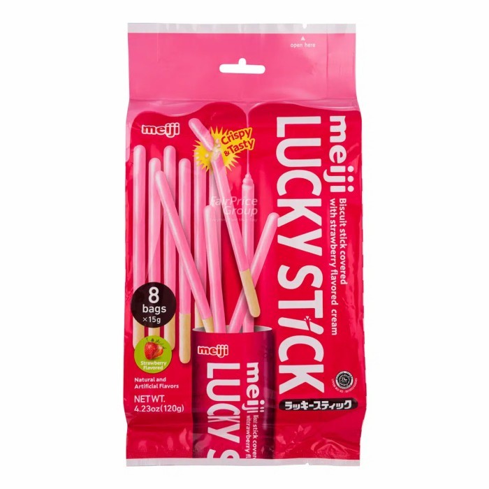 

Meiji Lucky Biscuit Stick - Strawberry 120g