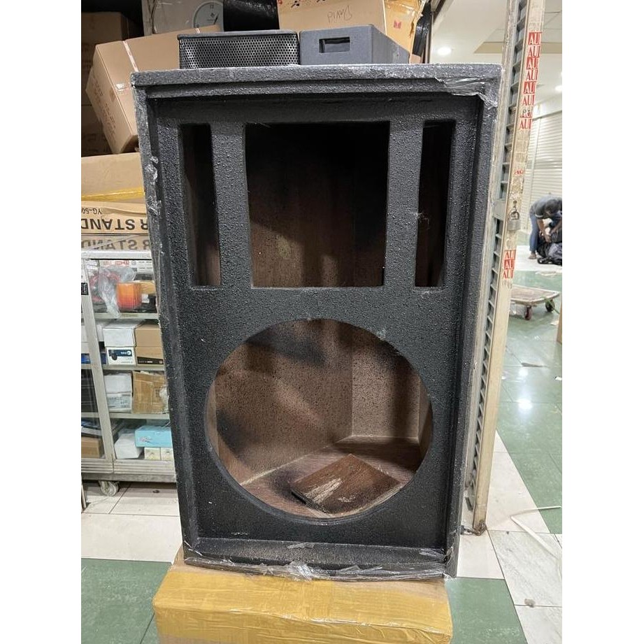 Box Speaker Monitor 15 Inch Kayu Triplek Tekstur Jeruk New Stok