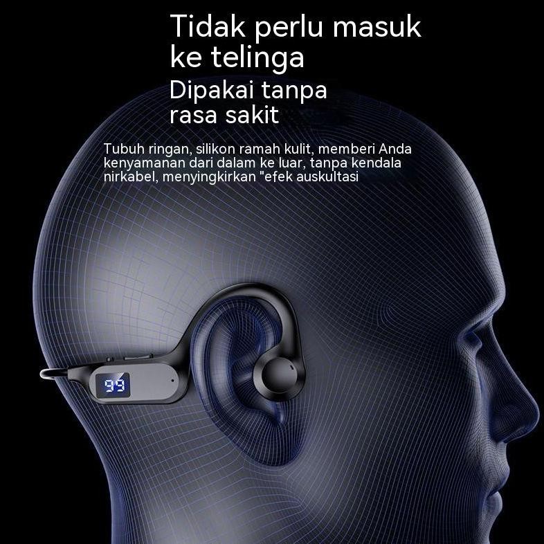 Model Baru Konduksi Udara/Mp3 Headset Memory Card/Earphone Bluetooth Nyata/Kenakan Di Leher Belakang