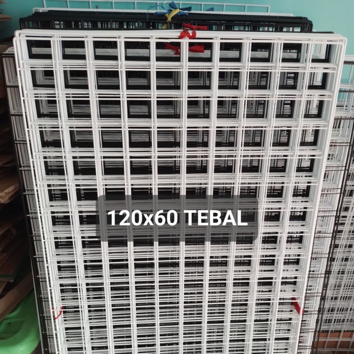 BERMUTU Ram Kawat Tebal 60x120 cm Rak Display Aksesoris Hp Ram Konter Hp