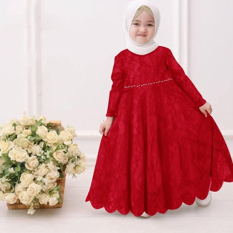 Dress Y Kids / Dress Anak Perempuan Terbaru / Dress Brokat / Dress Kondangan / Dress Pesta / Gaun Br