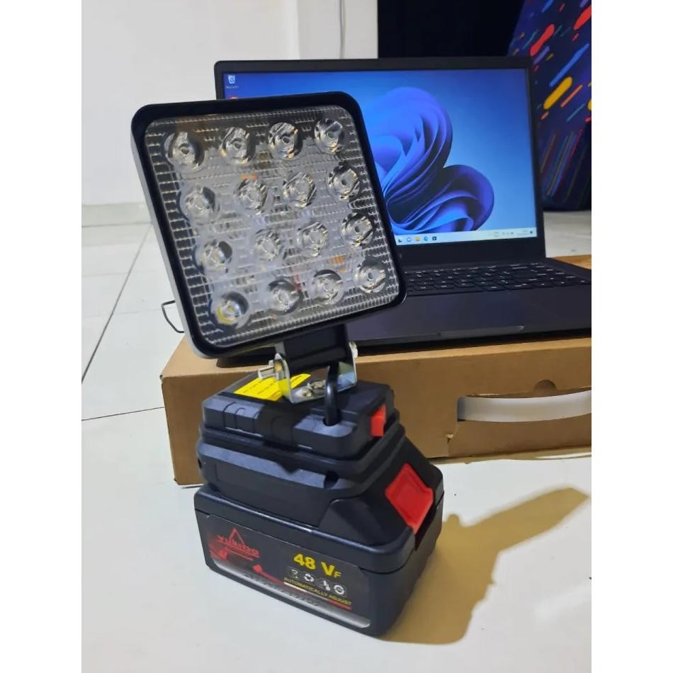 Best Seller.. Termurah  Paket Lampu Led Portable 8" Inch Tenaga Baterai Lampu Led Lampu Cordless Ant