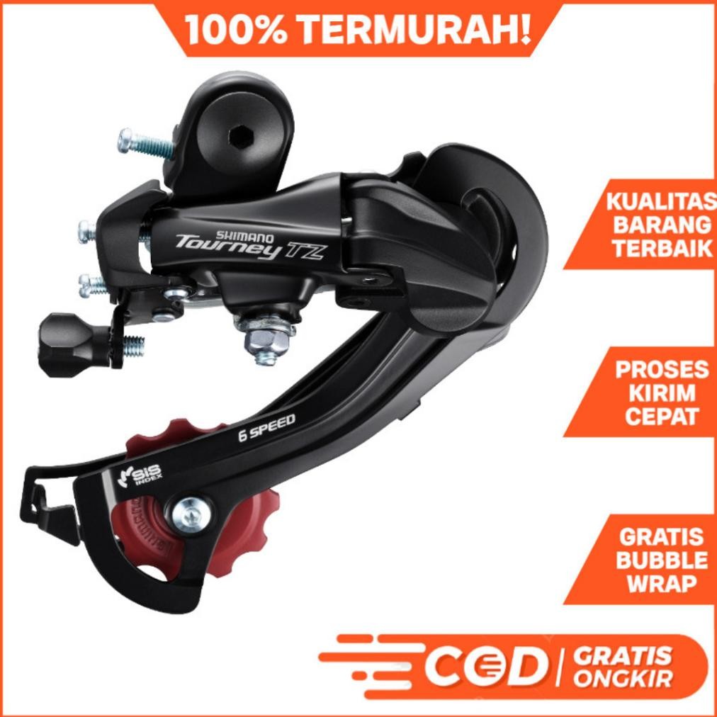 Rd Shimano Tourney Tz500 6/7/8 Speed Rear Derailleur Sepeda Lipat Mtb Roadbike Dll