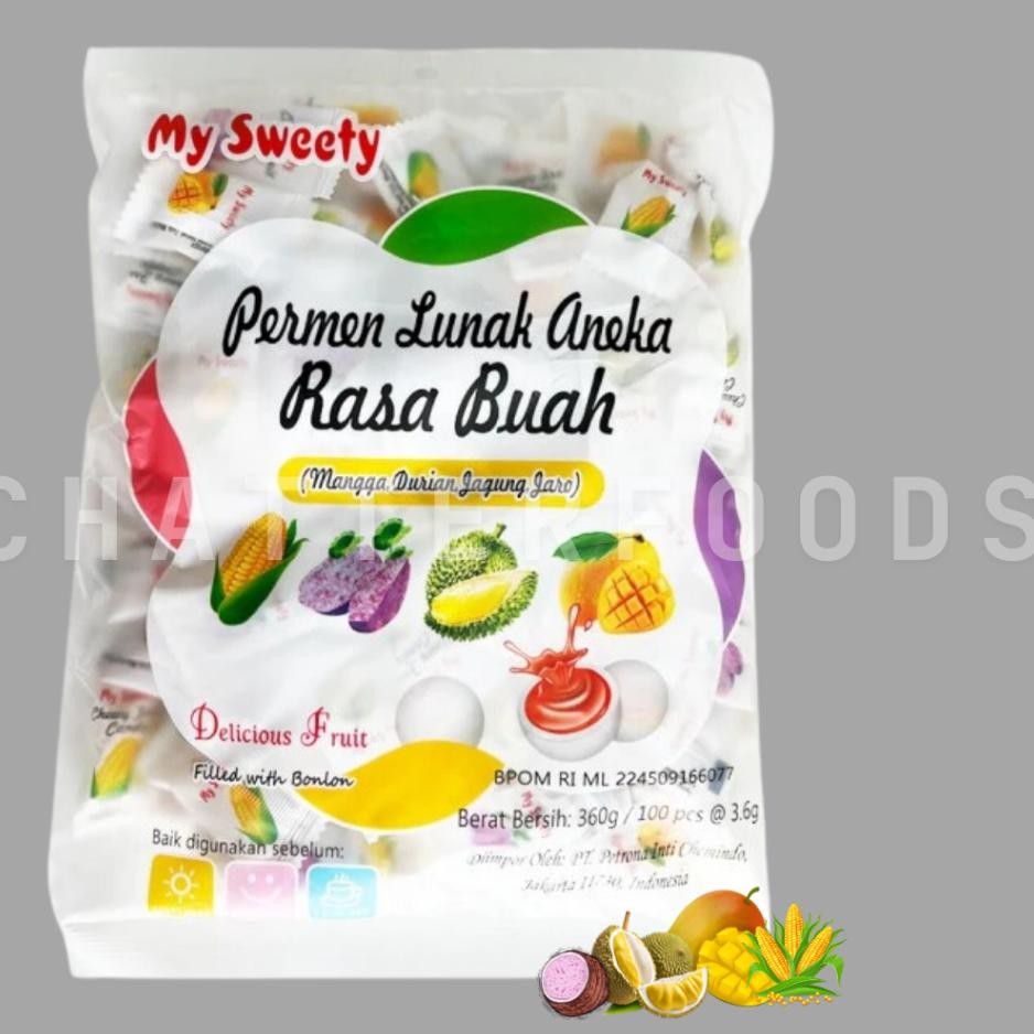 

Permen Anea Raa My Weety 360Gr Ii 100Pc Permen Unyah Anea Raa Buah