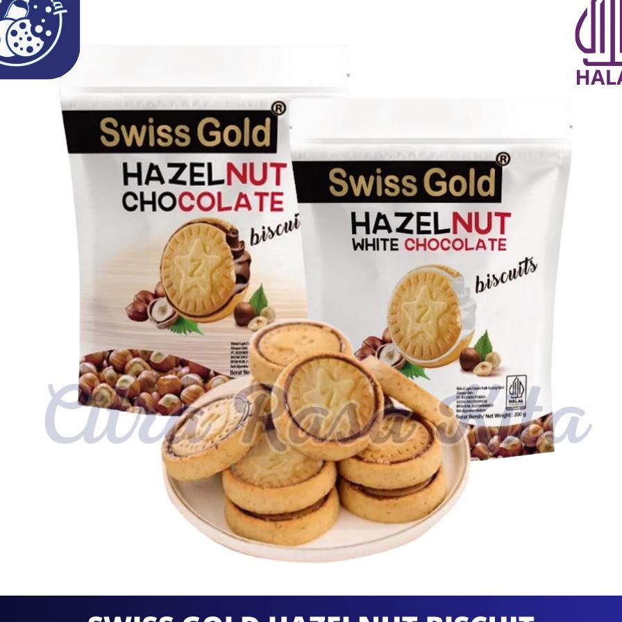 

Wi Gold Hazelnut Chocolate White Chocolate Bicuit Hazelnut Colat Biuit 200Gr