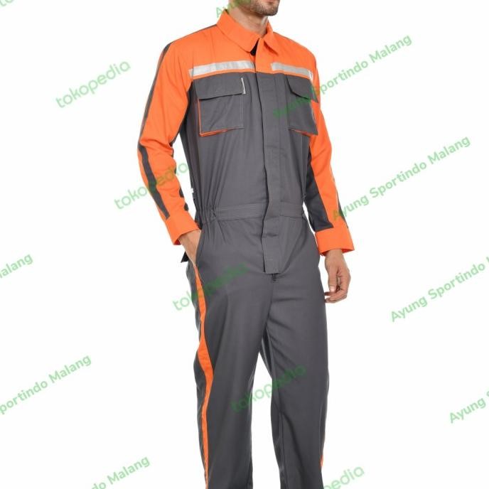 BAJU KERJA WEARPACK-KATELPAK-COVERALL-SAFETY ( 3M original reflector ) Original dan Terpercaya
