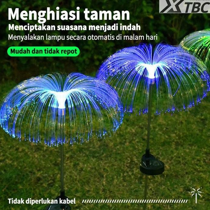 BARU XTBC LAMPU BUNGA HIAS TAMAN TENAGA SURYA OUTDOOR/LAMPU AIR MANCUR/LAMPU TAMAN LED SOLAR BERUBAH