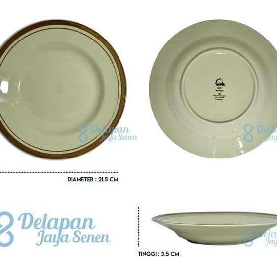 @#@#@#] Piring Coklat Beling 8" Piring Makan Nasi Goreng Piring Murah Porselen