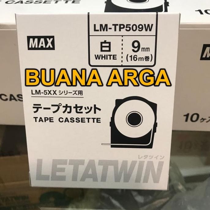

CO Tape Label Letatwin Max LM-TP509 Kuning / Putih untuk LM-550A LM 509